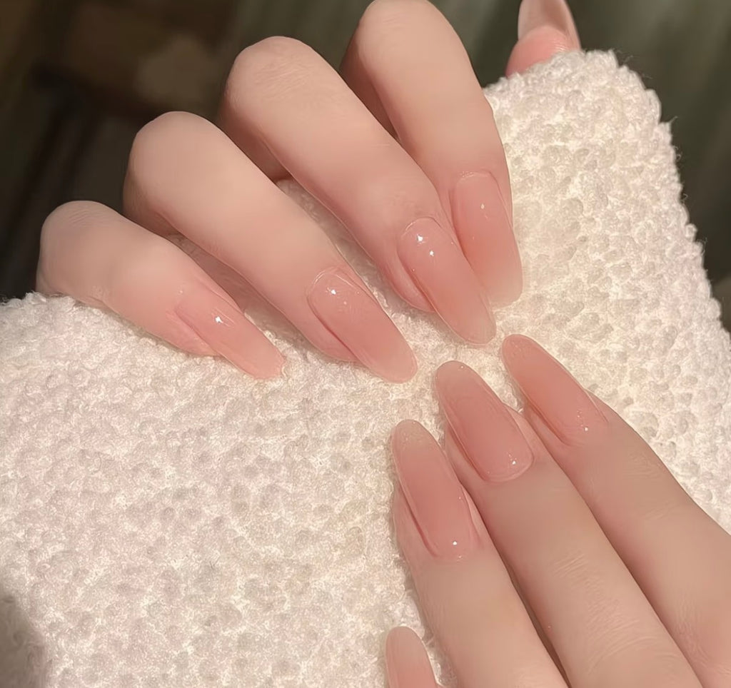Nude Glaze Press On Nails | Quiet Luxury Sheer Nude Nails