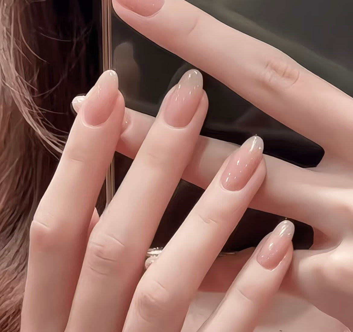 Nude Glaze Press On Nails | Quiet Luxury Sheer Nude Nails
